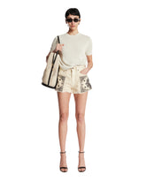 White X-Boyfriend Applique Shorts | PDP | Antonia