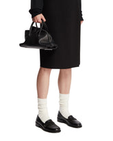 Black Mini La Passeggiata Leather Bag | PDP | Antonia