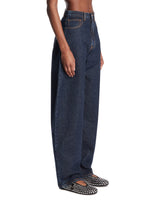 Pantaloni Arrotondati In Denim Blu Scuro | PDP | Antonia