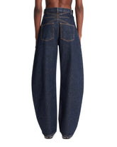 Pantaloni Arrotondati In Denim Blu Scuro | PDP | Antonia