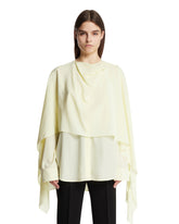 Yellow Draped Kiki Shirt | PDP | Antonia