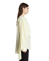 Yellow Draped Kiki Shirt | PDP | Antonia