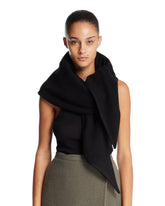 Black Wool Scarf | PDP | Antonia