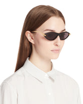 Black Cat-eye Knot Sunglasses | PDP | Antonia