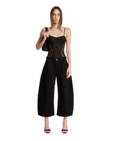Black Cropped Balloon Jeans | PDP | Antonia