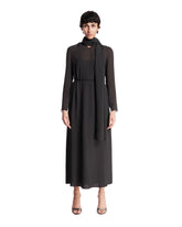 Gray Midi Silk Dress | PDP | Antonia