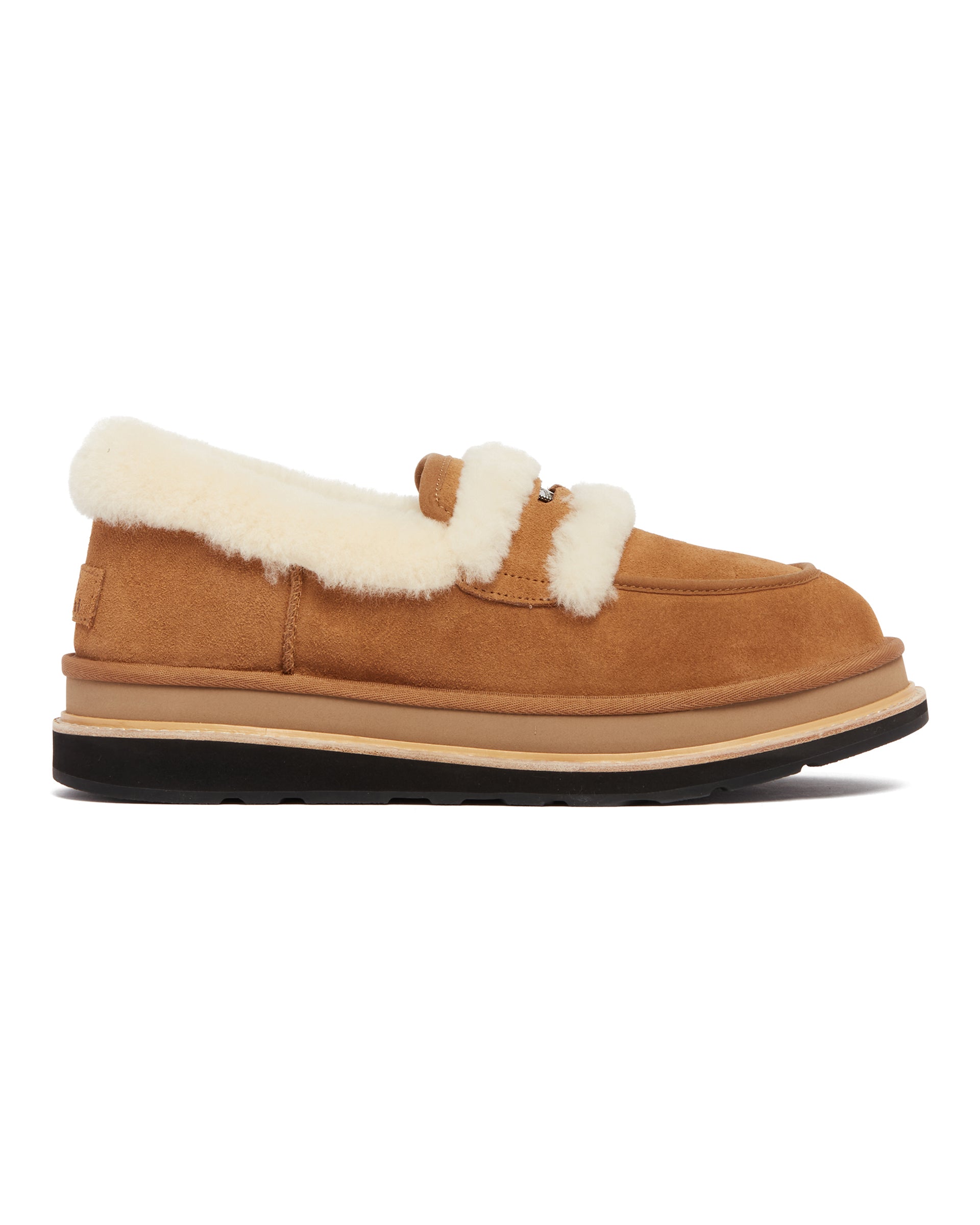 UGG X Sacai Beige Leather Loafers | UGG - Antonia