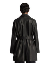 Black Siempra Leather Coat | PDP | Antonia