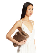 Brown Teen Lauren 1980 Pouch with Chain | PDP | Antonia