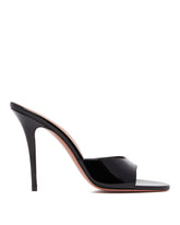 Black Elodie 105 Patent Mules | PDP | Antonia