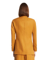 Blazer Luisa In Lino E Seta Arancione | PDP | Antonia