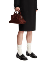 Brown La Passeggiata Mini Suede Bag | PDP | Antonia