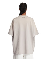 T-Shirt A Strati Con Grafica Grigia | PDP | Antonia