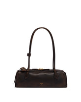 Brown Medium Le Teckel Aged Leather Bag | PDP | Antonia