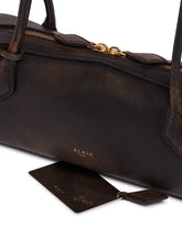 Brown Medium Le Teckel Aged Leather Bag | PDP | Antonia