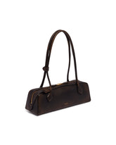 Brown Medium Le Teckel Aged Leather Bag | PDP | Antonia