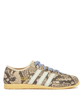 Beige Japan Python-Print Sneakers | PDP | Antonia