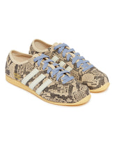Beige Japan Python-Print Sneakers | PDP | Antonia