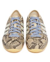 Beige Japan Python-Print Sneakers | PDP | Antonia