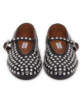 Black Flat Rhinestone Ballerinas | PDP | Antonia