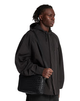 Black Leather Intrecciato Camera Bag | PDP | Antonia