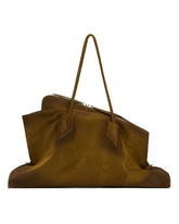 Green Suede Large Passeggiata Bag | PDP | Antonia