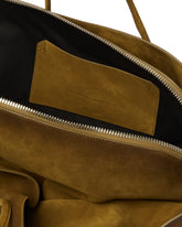 Green Suede Large Passeggiata Bag | PDP | Antonia