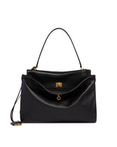 Black Medium Rodeo Leather Bag | PDP | Antonia