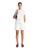 White Cotton Shorts | PDP | Antonia