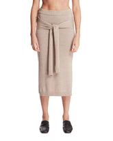 Beige Trompe L'Oeil Skirt | PDP | Antonia