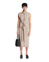 Beige Trompe L'Oeil Skirt | PDP | Antonia