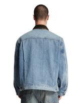Levi's x Barbour Blue Type II Trucker Denim Jacket | PDP | Antonia
