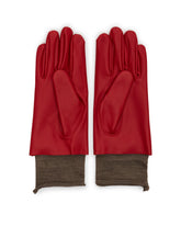 Pink Layered Leather Gloves | PDP | Antonia