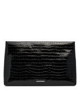 Pouch In Pelle Croc-Embossed Nera | All | Antonia
