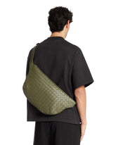 Green Intrecciato Day Sling Bag | PDP | Antonia