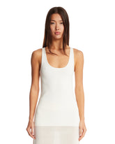 White Knit Tank Top | PDP | Antonia