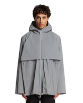 Gray Hooded Windbreaker Jacket | All | Antonia