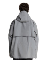 Gray Hooded Windbreaker Jacket | PDP | Antonia