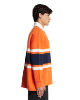 Orange Long-Sleeve Polo | PDP | Antonia