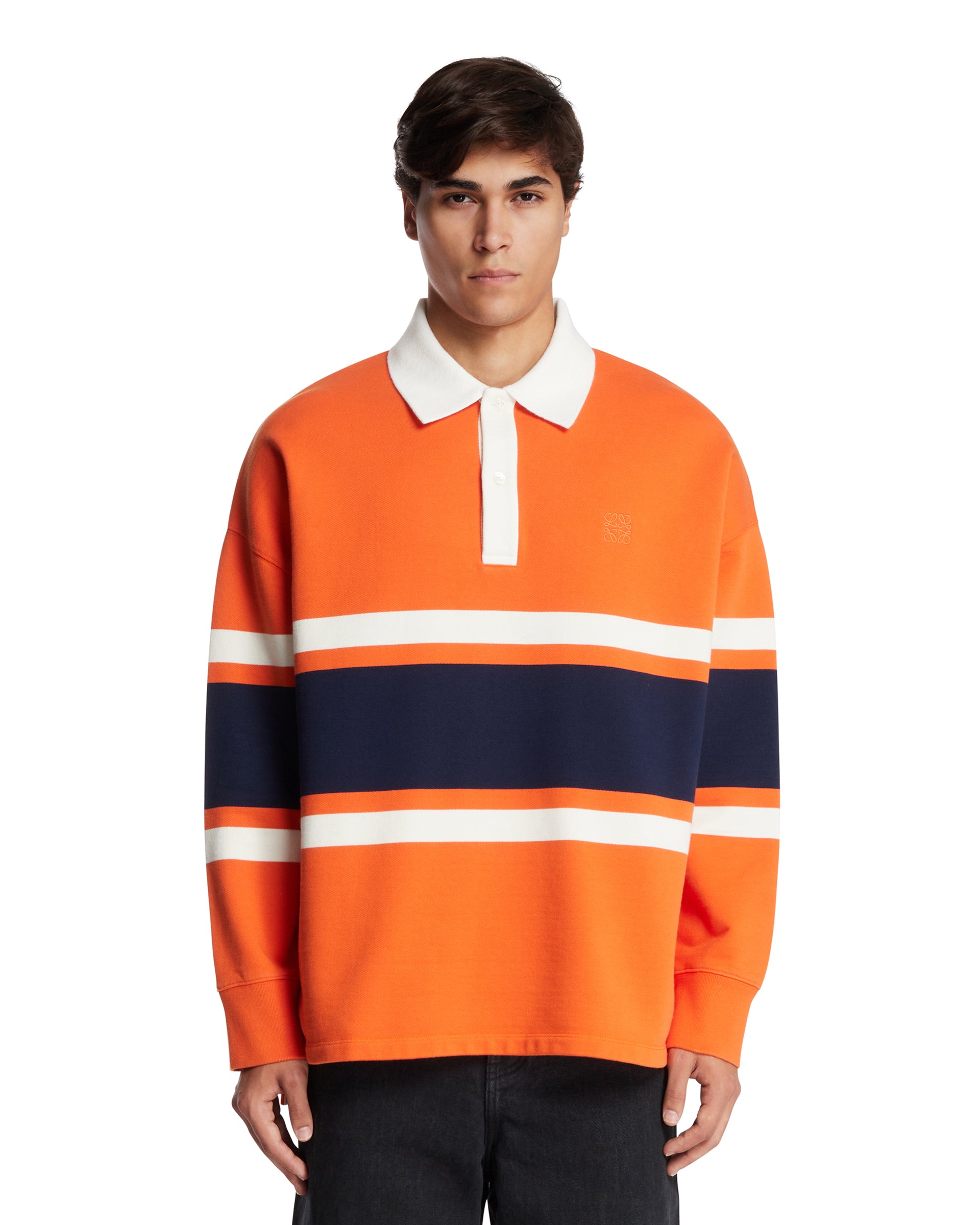 Orange Long-Sleeve Polo | LOEWE - Antonia