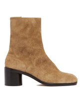 Stivaletti Tabi In Suede Beige | PDP | Antonia