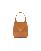 Beige Small Puzzle Fold Tote | PDP | Antonia