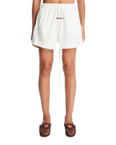 White Cotton Shorts | PDP | Antonia