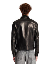 Black Leather Zip Jacket | PDP | Antonia