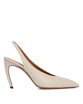 White Slingback Pumps | PDP | Antonia