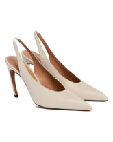 White Slingback Pumps | PDP | Antonia