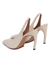 White Slingback Pumps | PDP | Antonia