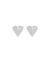 Silver Le Coeur Torn Earrings | PDP | Antonia