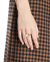 Gold Double Sphere Ring | PDP | Antonia