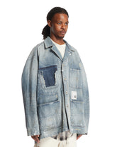 Blue Denim Work Jacket | PDP | Antonia